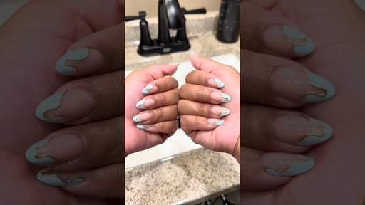 Quick manicure for an on-the go mama ✨🤍 #nails #selfcare #beauty
