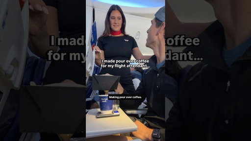 Let’s make coffee for our flight attendant… #coffee #airplanecoffee