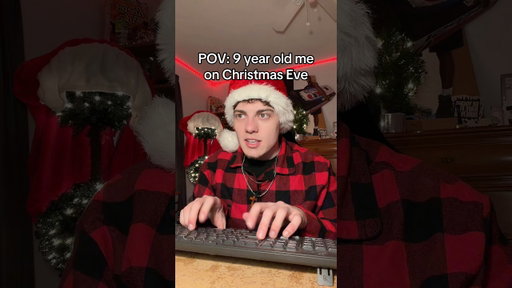 9 year old me on Christmas Eve 🎅