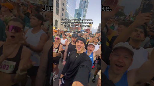 Imagine hating on marathon runners for walking… 💀