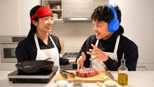Blind & Deaf Cooking With Evelyn Ha!