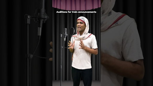 Auditions for train announcements | Manish Kharage #shorts