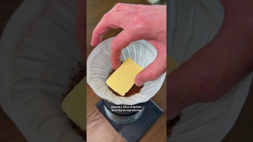 A better bulletproof coffee—butter pour over #coffee #pourovercoffee