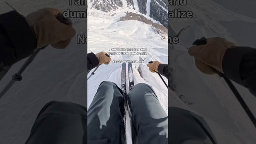 I’m always one step ahead or behind #ski #skiing