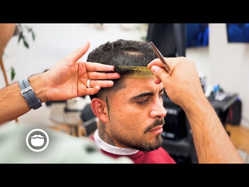 Master Barber Cuts Barber Hair  and Beard | Amazing New Style
