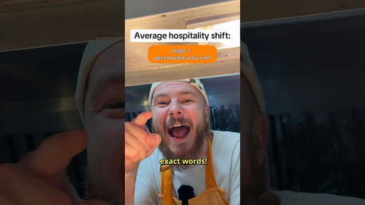 Average nightmare shift 😅 #hospitality #comedy #chef #bartender #restaurant