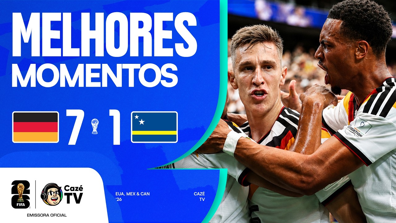 MELHORES MOMENTOS: ALEMANHA 7 X 1 CURAÇAO | COPA DO MUNDO FIFA™ 2026 | 1ª RODADA | FASE DE GRUPOS