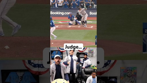 Aaron Judge strikes out with the bases loaded #reaction #mlb #baseball #yankees #bluejays