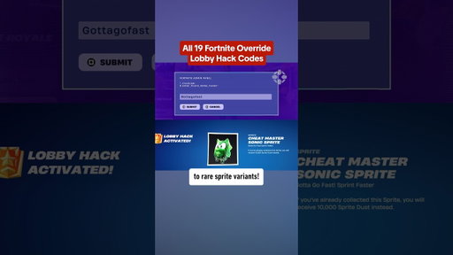 EVERY Fortnite Override admin panel code