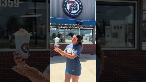 CAWWW! 🦅 today's forecast: Red, White, & Brew Shake 🎆⚽ #7Brew #7BrewCoffee