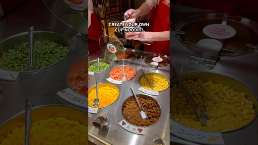 MAKE YOUR OWN CUP NOODLE IN JAPAN #shorts