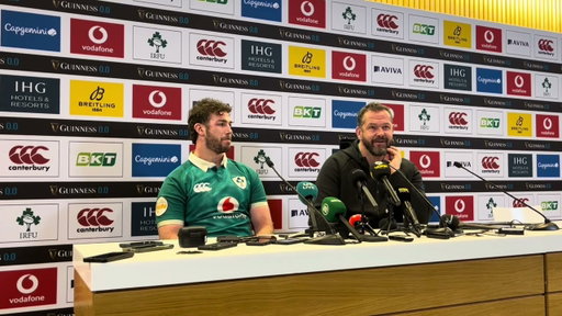 Ireland Win Triple Crown: Andy Farrell and Caelan Doris press conference