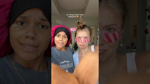 makeup transition with bestie🙂‍↔️🫶🏼✨  #makeupinspo #makeuptransition #trending