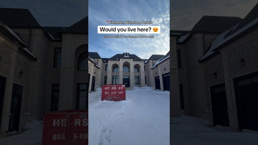 who would’ve though #kitchener would have mansions like this?! 😳 #torontorealestate #luxury #fyp