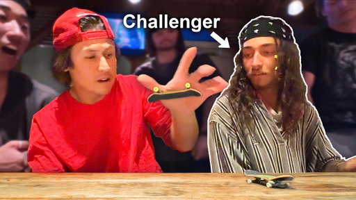 I Got Challenged to a Fingerboard Game of S.K.A.T.E