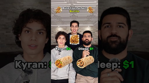 Who has the better burrito? #burrito #draft #shorts