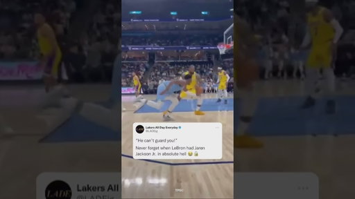 Dude in the background really thought JJJ was gonna cook LeBron 🤣🤣🤣