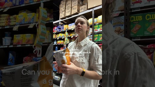 Pretending I work at a grocery store
