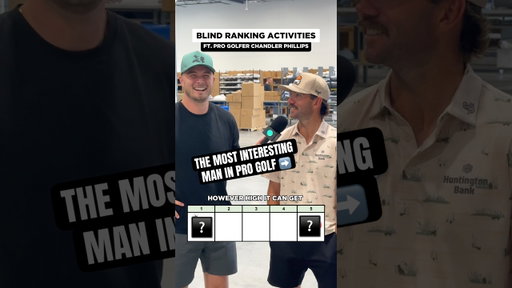 Ranking Activities BLIND with Pro Golfer Chandler Phillips 👀🏌️‍♂️