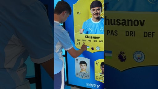 Khusanov tells us what his FC27 rating should be! 🤩 ✍️ #manchestercity #mancity #fc27