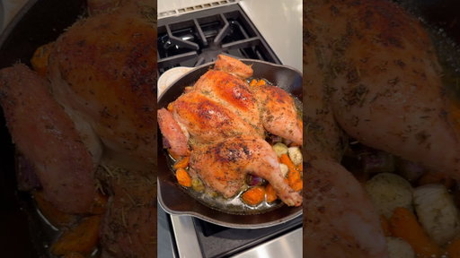Spring Herb Roasted Chicken and Vegetables with a Garlic Infused Red Potato Mash