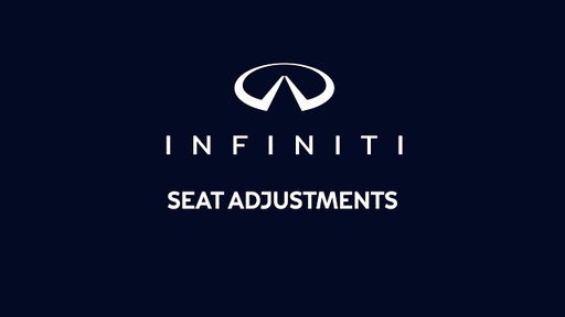 2026 INFINITI QX80 - Seat Adjustments