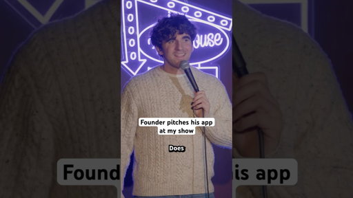 Founder pitches his app at my show