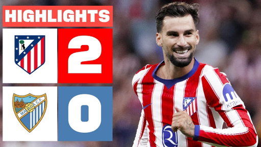 ATLÉTICO DE MADRID 2 - 0 MÁLAGA CF | RESUMEN LALIGA EA SPORTS