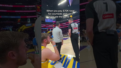 Never sitting courtside again 👎 #nba #basketball