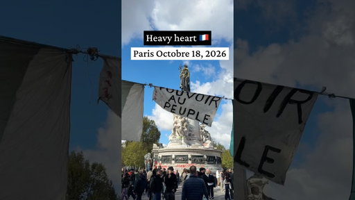 Le cœur lourd. 💔 Heavy heart today. Taken on Place de la République, Oct 18th 2026. 🇫🇷 #paris