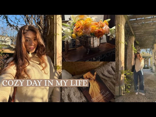 A day in my life vlog! - End of Autumn floral arranging, cozy afternoon, & clothing haul