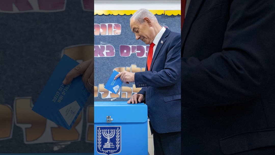 Israel's Netanyahu Casts Ballot as He Seeks Reelection
