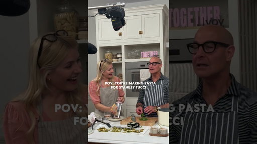 POV making pasta with Stanley Tucci!! 😍🍝