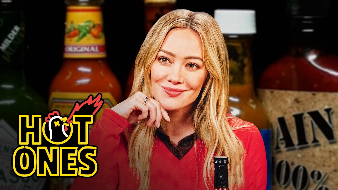 Hilary Duff Tests Her Luck While Eating Spicy Wings | Hot Ones