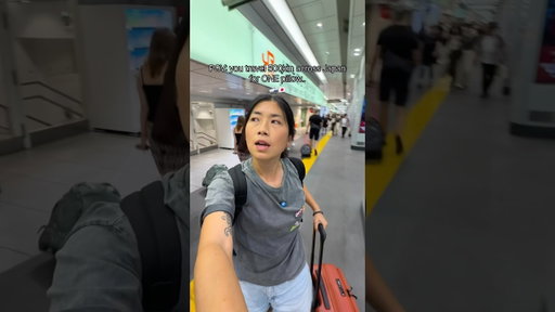 POV: you travel 500km across Japan for ONE pillow.. 🚅🇯🇵