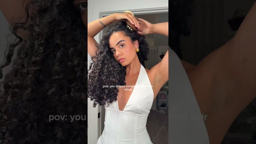 8 months of being consistent 🌱 #hairgrowth #curlyhair #healthyhair