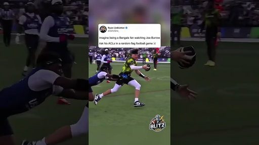Quarterbacks are never going to be allowed to play in the flag football game again #joeburrow  #nfl