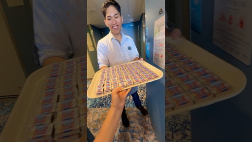 The room service attendant when we called this in: 👁️👄👁️ #UtopiaoftheSeas #crewlife #cruise