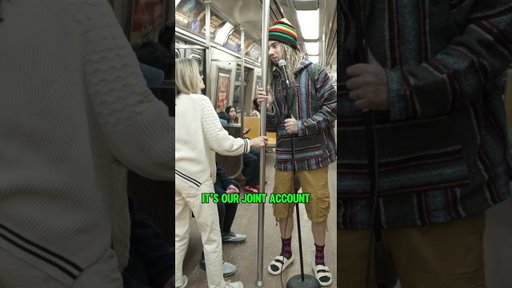A hippie does stand up on the subway in NYC #hippie