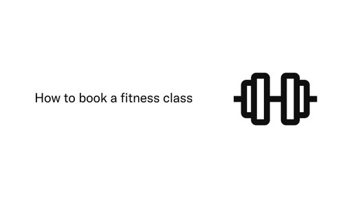 How to book a fitness class