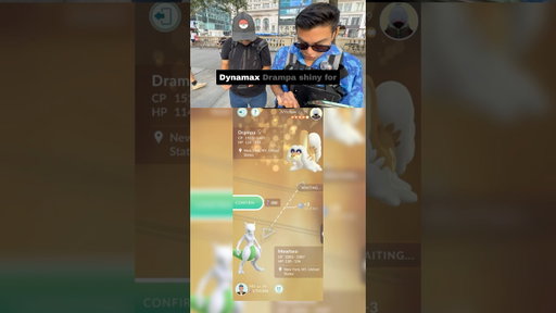 DAY 0008 - I Traded a SHINY MEWTWO for a Shiny Dynamax DRAMPA - LUCKY TRADE Pokémon Go