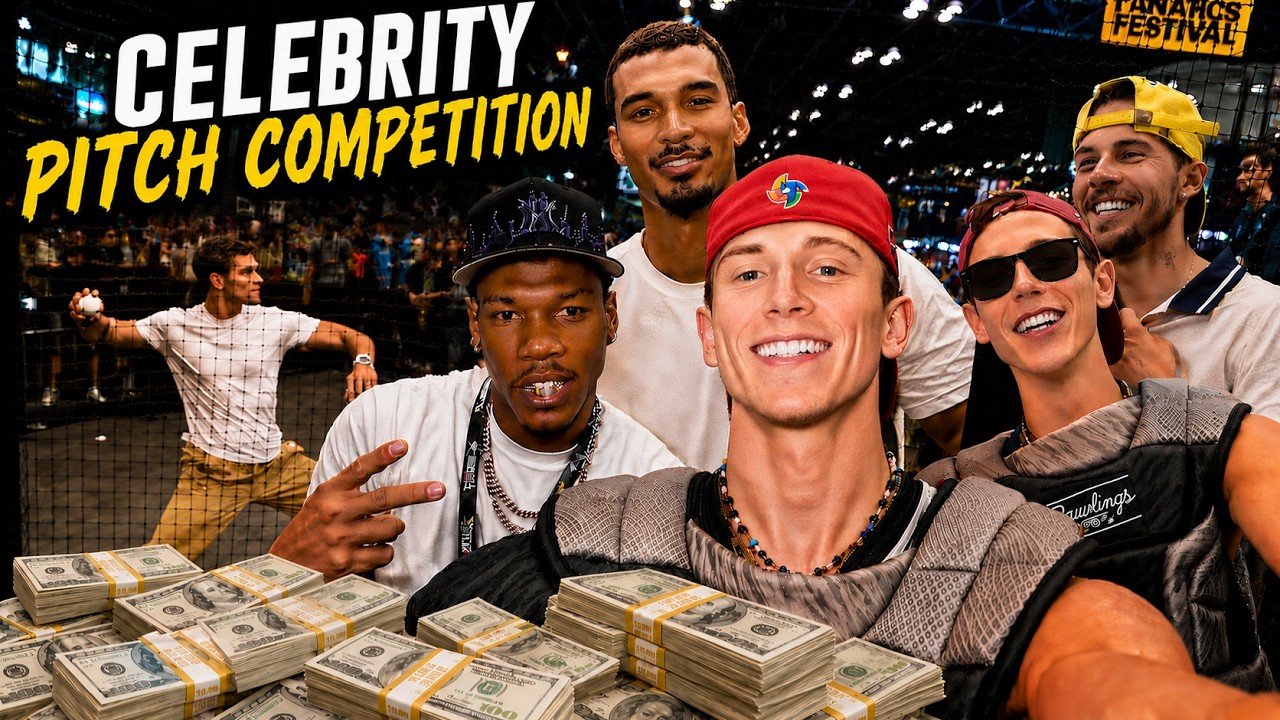 50 Celebrities Try $1,000,000 Pitching Challenge!