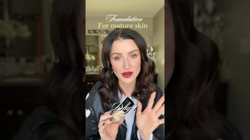 Foundation for mature skin - day 1: Armani Luminous Silk Foundation 🖤#makeup