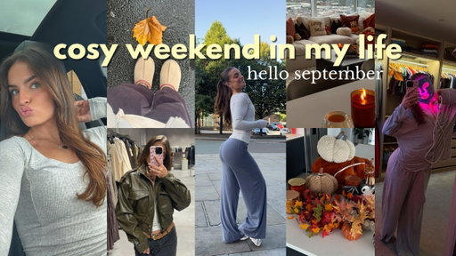 COSY SOLO WEEKEND IN MY LIFE🌧️| shopping & decorating for autumn, hauls & cosy days at home