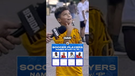 Soccer Kids Name GREATEST PLAYERS Starting With P!⚽️