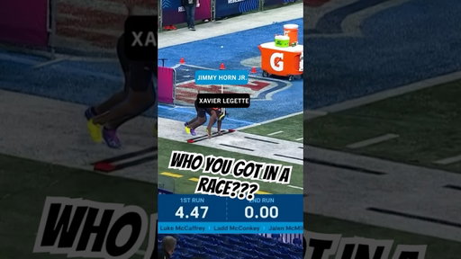XL & Jimmy Horn 40-yard dash 💨