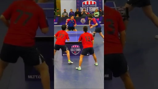 Cho Seungmin scores with the backhand! #tabletennishighlights #tabletennis