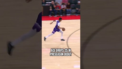 a memorable preseason debut in the books for the rook 💜 #utahjazz #utahjazz #acebailey #basketball