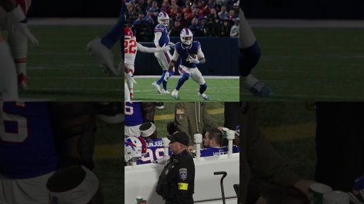 Michael Hoecht On The Bills Bench After Tearing Achilles Cheering on His Teammates! #shorts #micdup