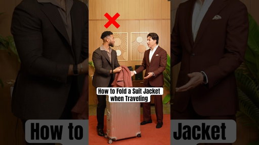 How to Fold a Suit Jacket when Traveling. #menstyletips #foldingtips #packing